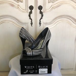 WHBM Cindy Peep Toe Pumps